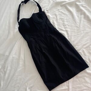 Vintage Guess XS corset black dress